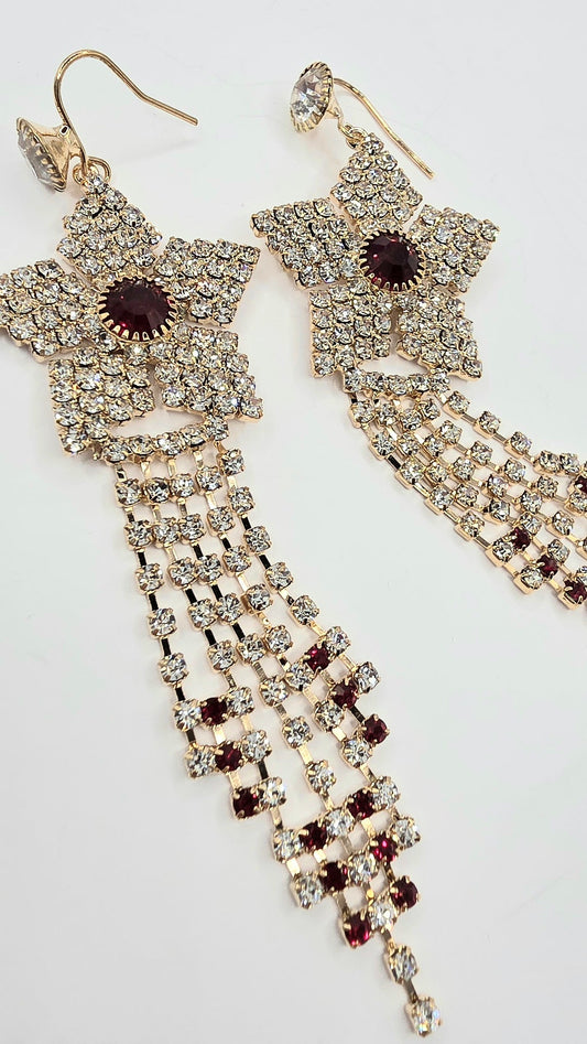 Oriental Drop & Dangle Crystal Earrings
