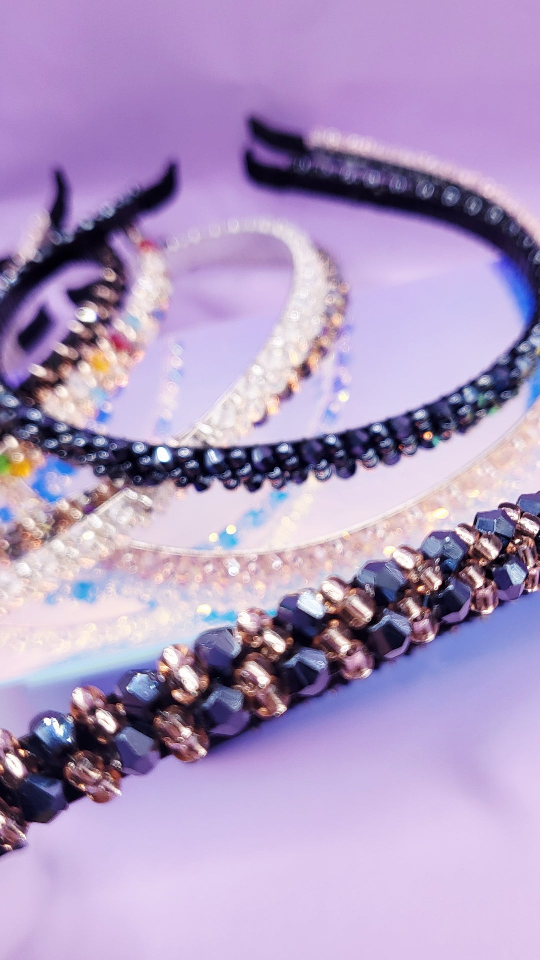 Faceted Crystal Beaded Hair band