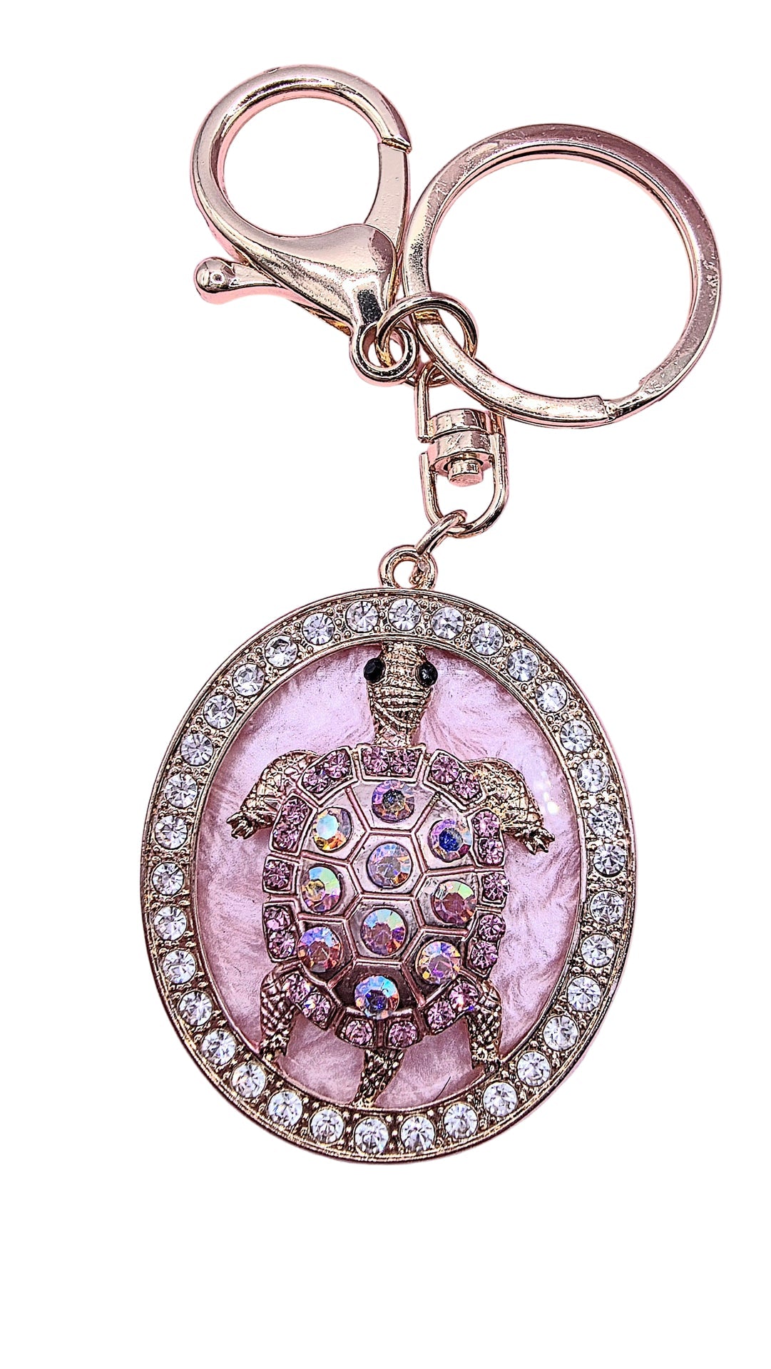 Tortoise Turtle Crystal Key Ring & Bag Charm