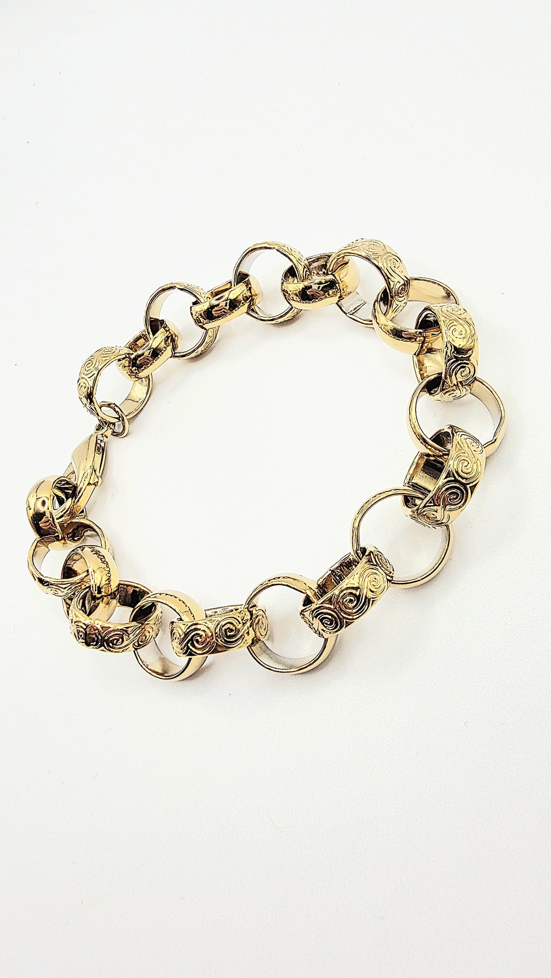 Belcher Chain Bracelet Large Link Size