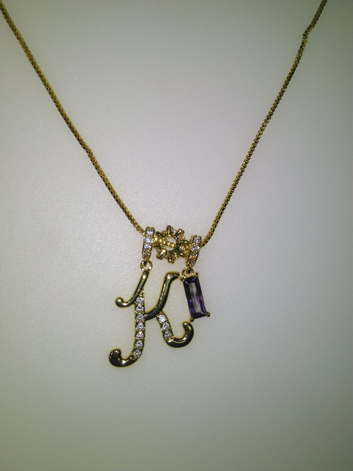 Personalised Stone Initial Necklace