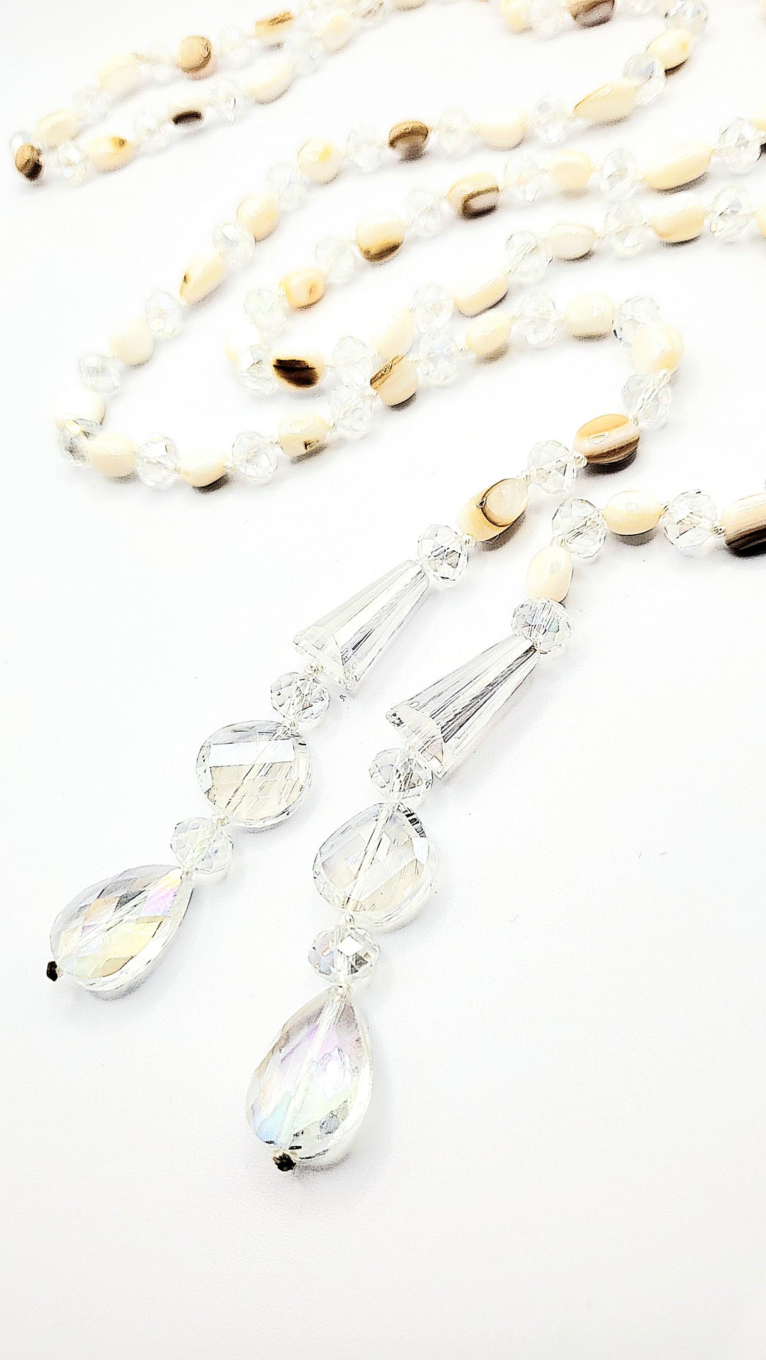 Resin Boho Long Beaded Open Necklace
