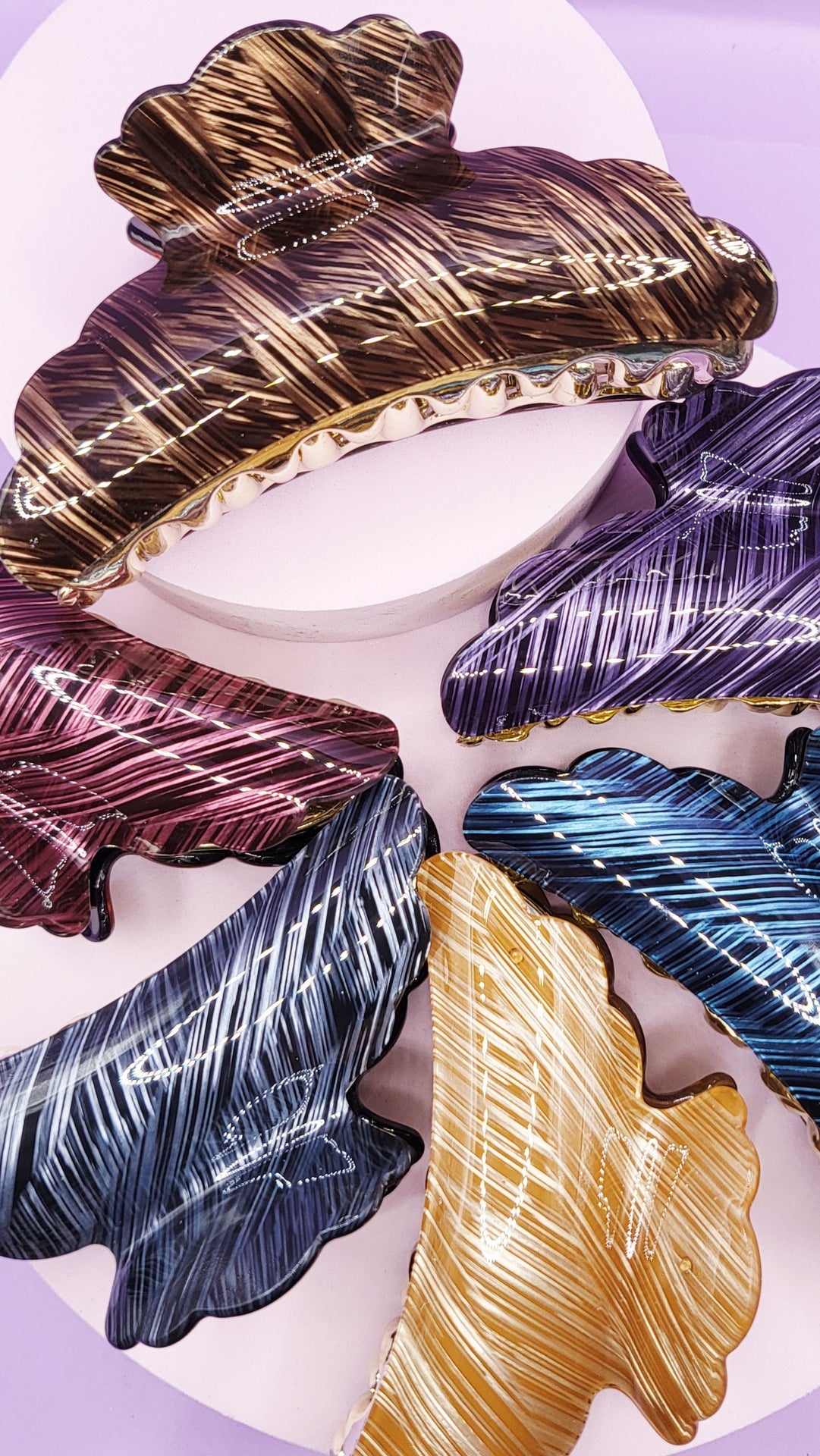 Shiny Sparkly Hair Clamps Pack of 12