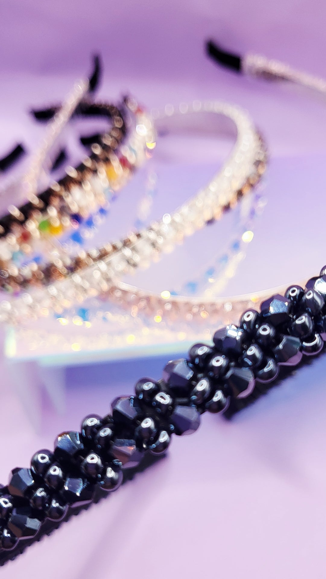 Faceted Crystal Beaded Hair band