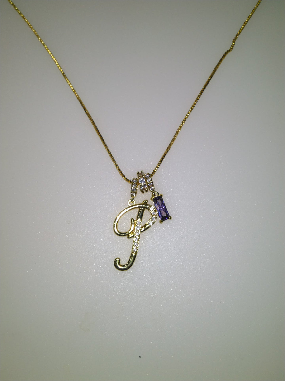 Personalised Stone Initial Necklace