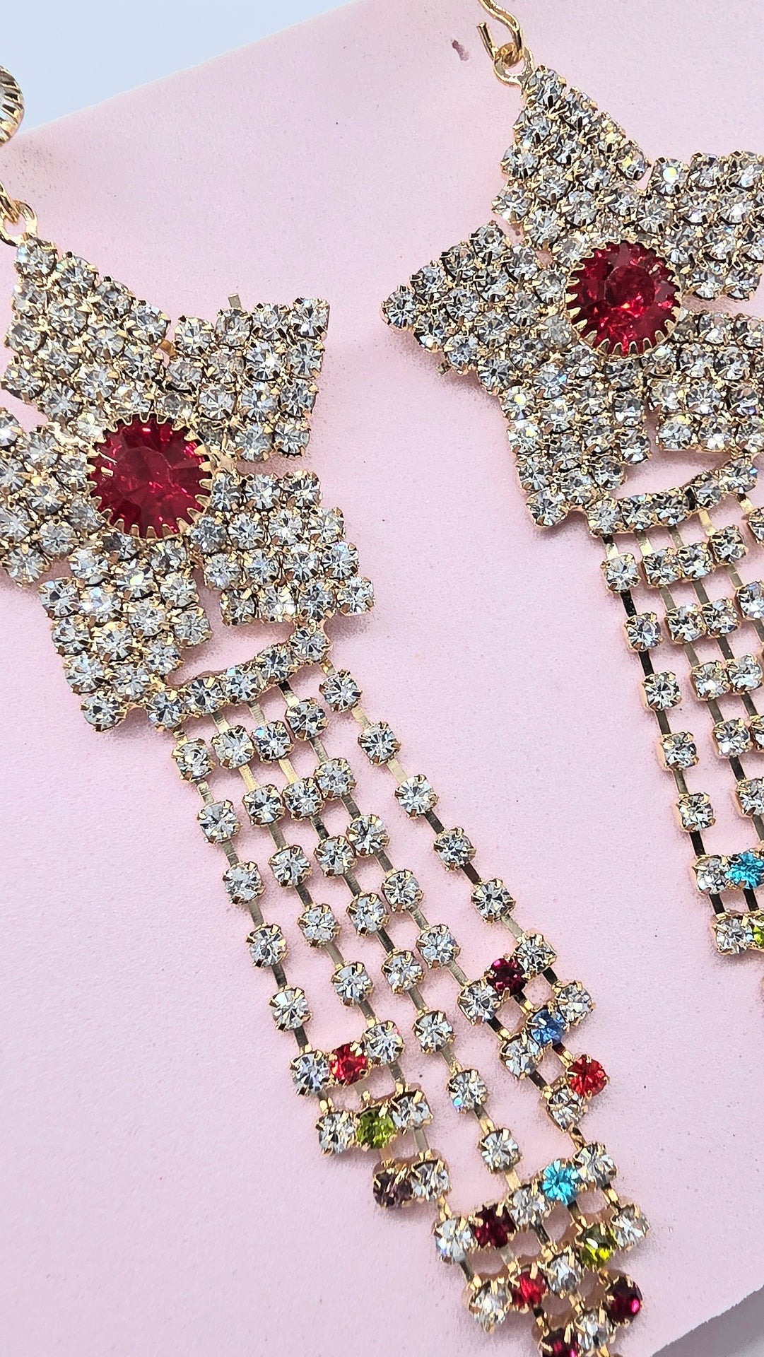 Oriental Drop & Dangle Crystal Earrings
