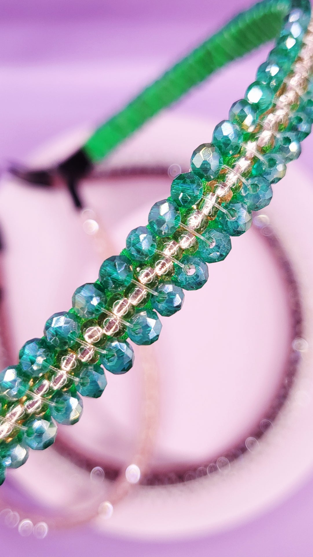 Crystal Gold Beaded Hair band