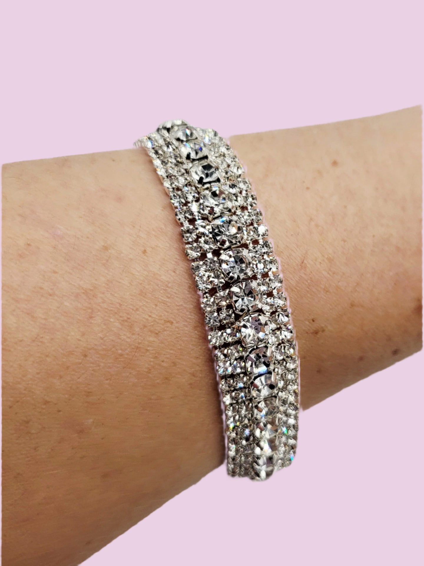 Shimmer Crystal Tennis Bracelet