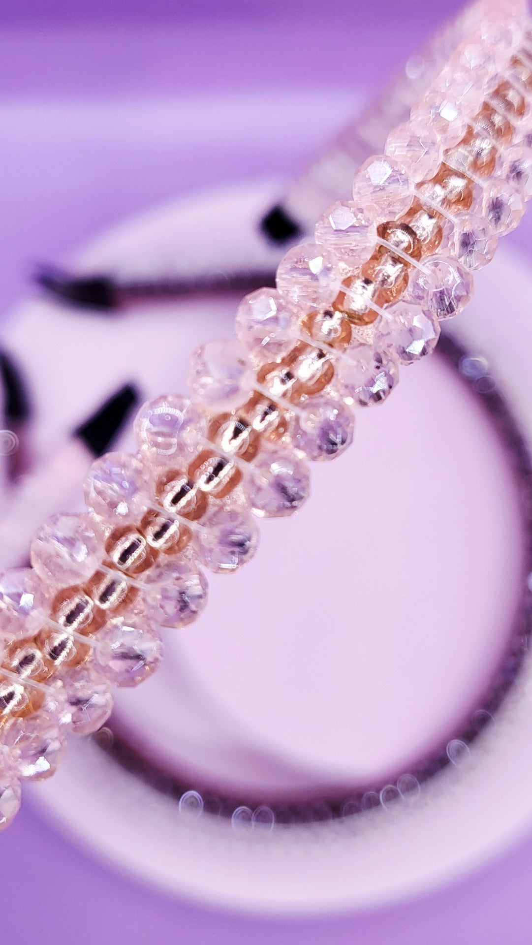 Crystal Gold Beaded Hair band