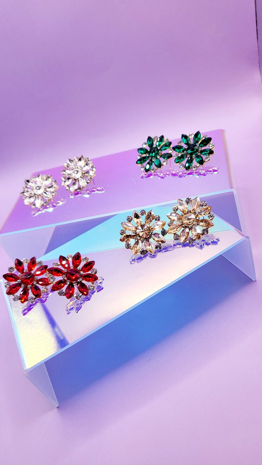 Spark Crystal Stud Earrings