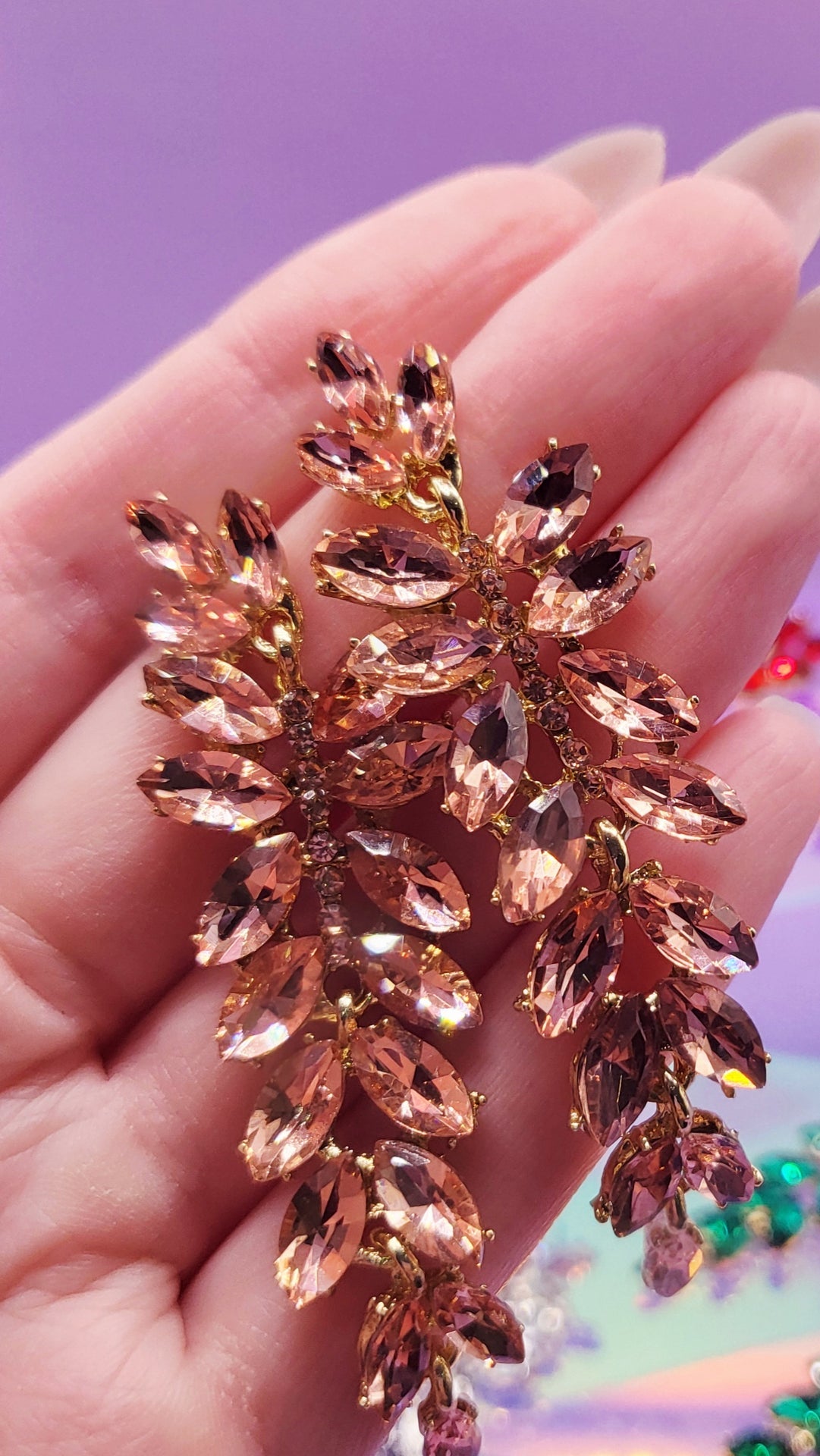 Dubai Crystal Drop & Dangle Earrings