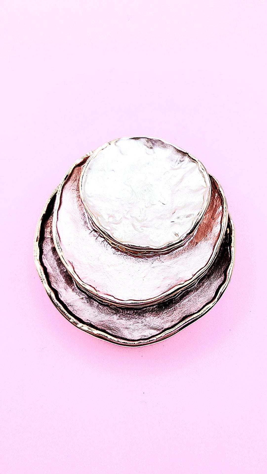 Abstract Magnetic Layered Brooch