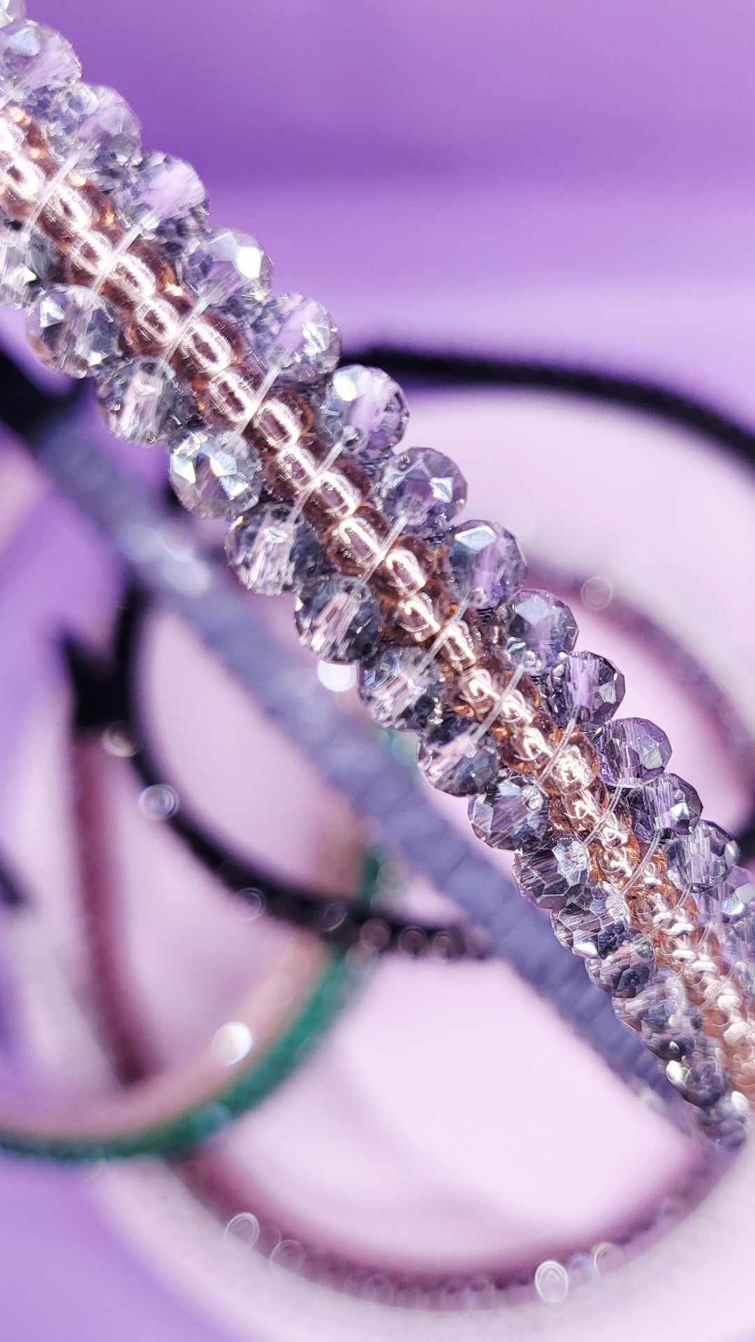 Crystal Gold Beaded Hair band