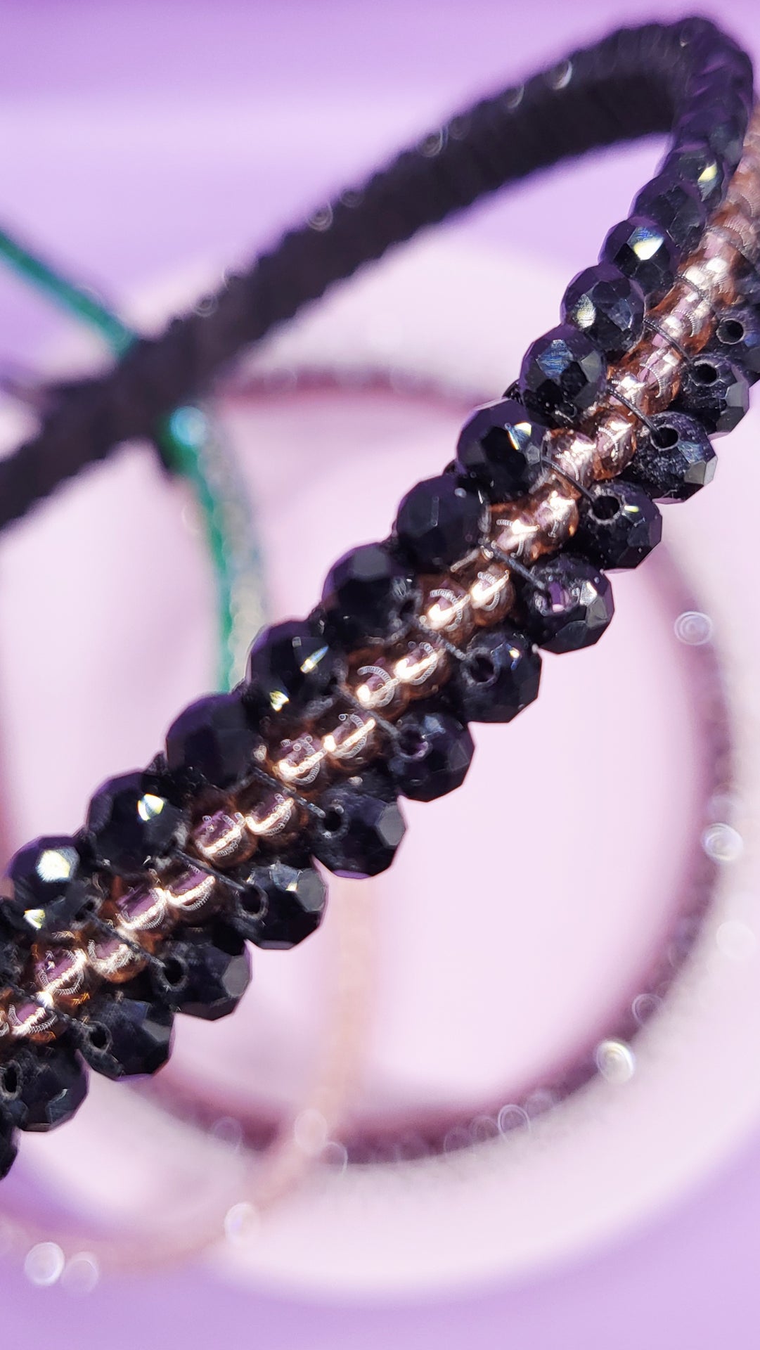 Crystal Gold Beaded Hair band