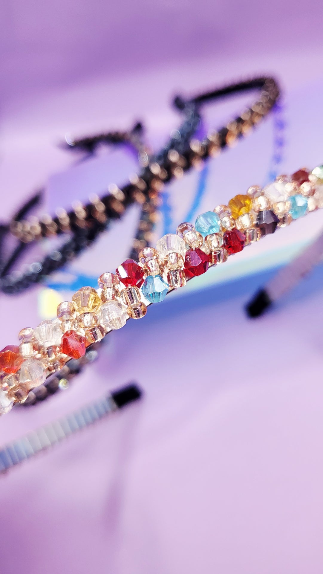 Faceted Crystal Beaded Hair band