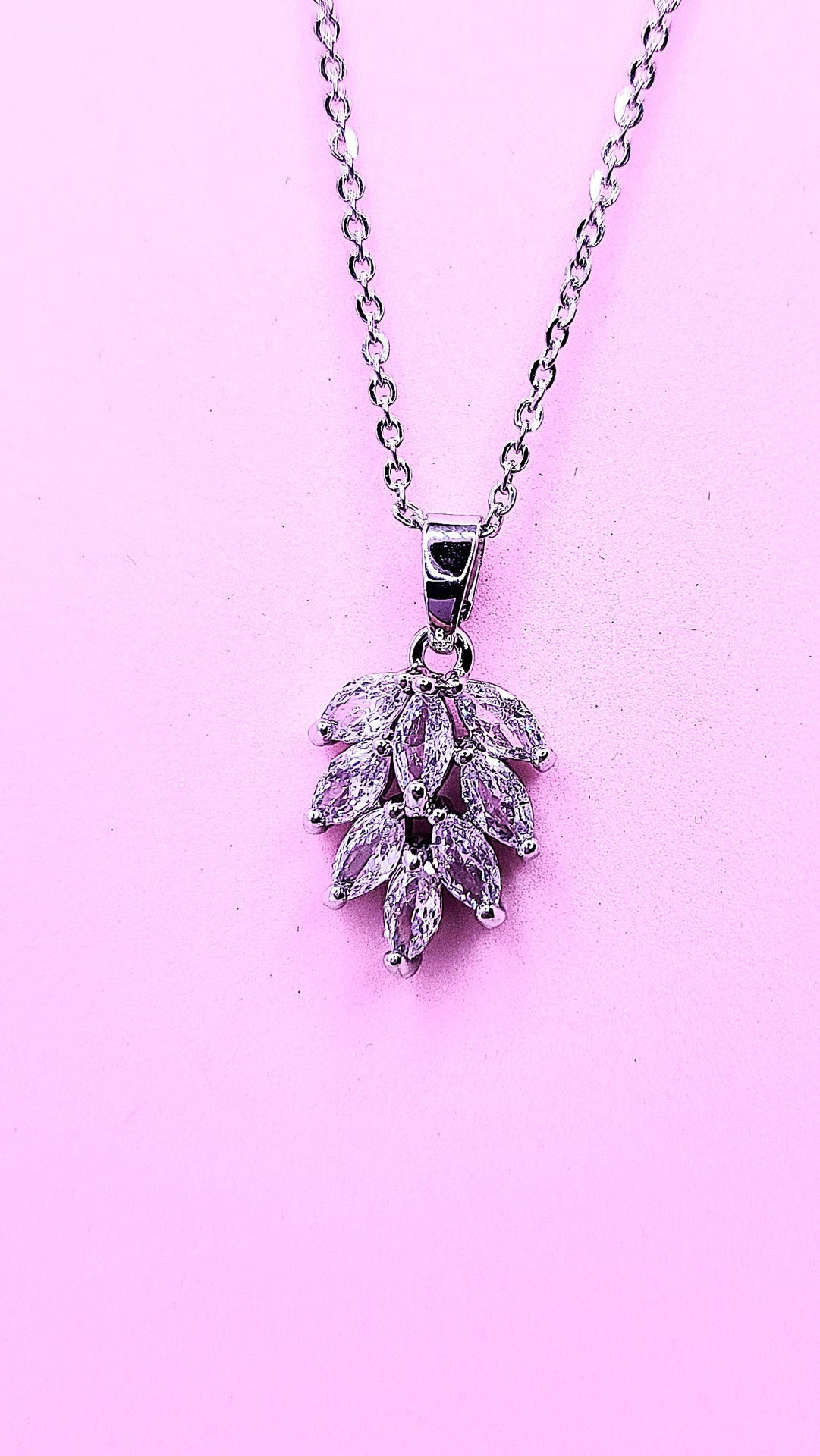 Layered Drop Crystal Necklace