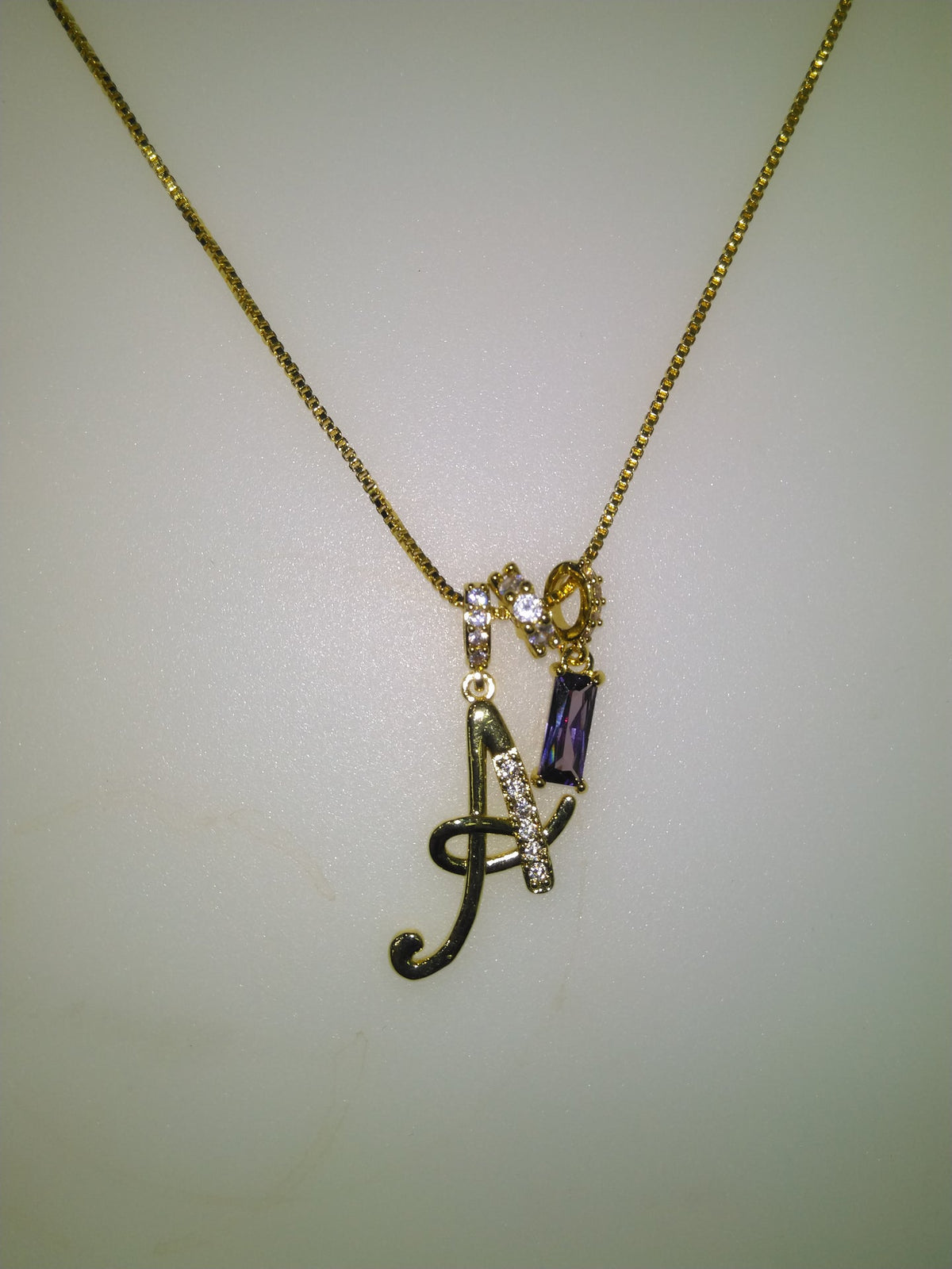 Personalised Stone Initial Necklace