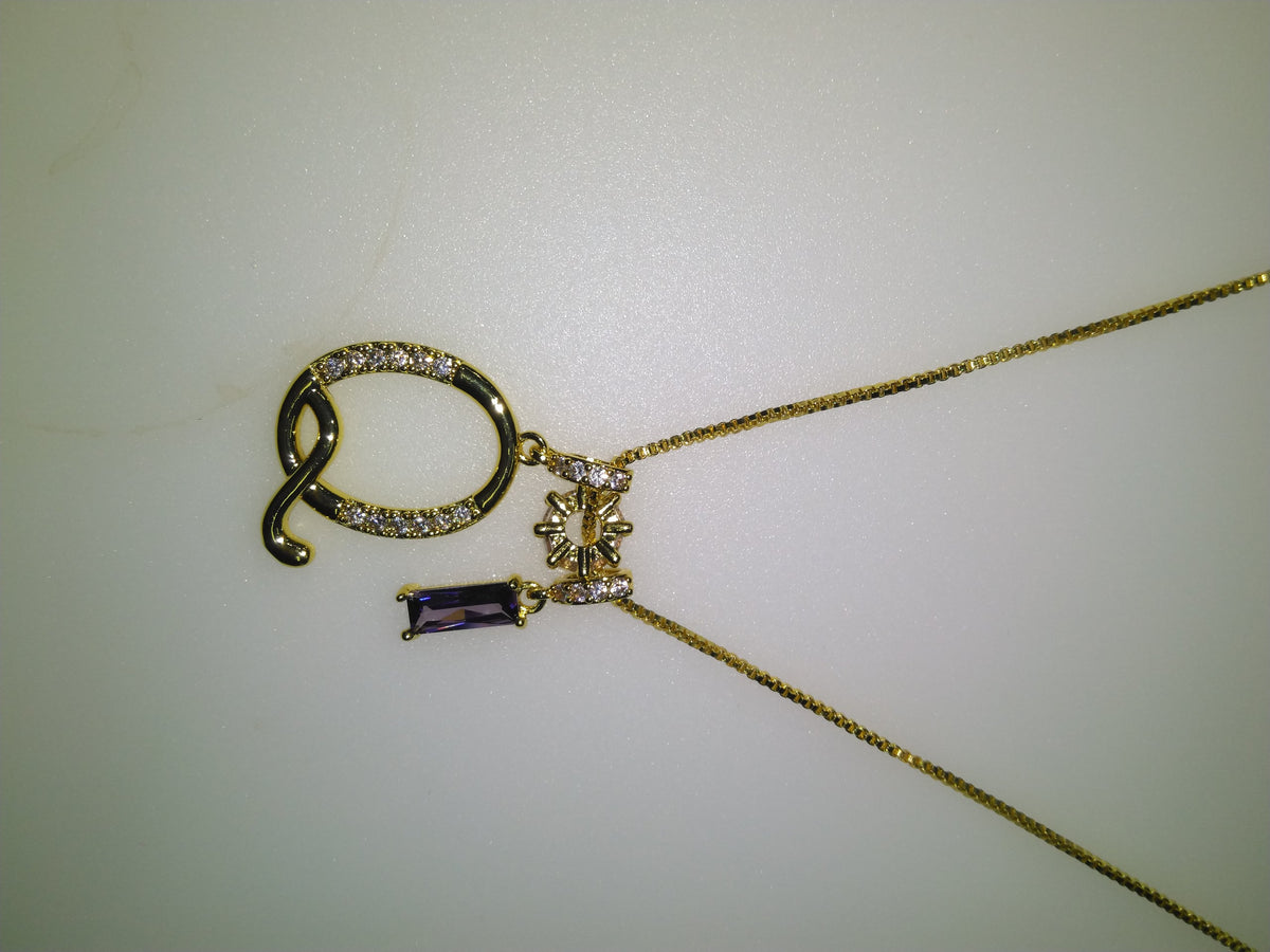 Personalised Stone Initial Necklace