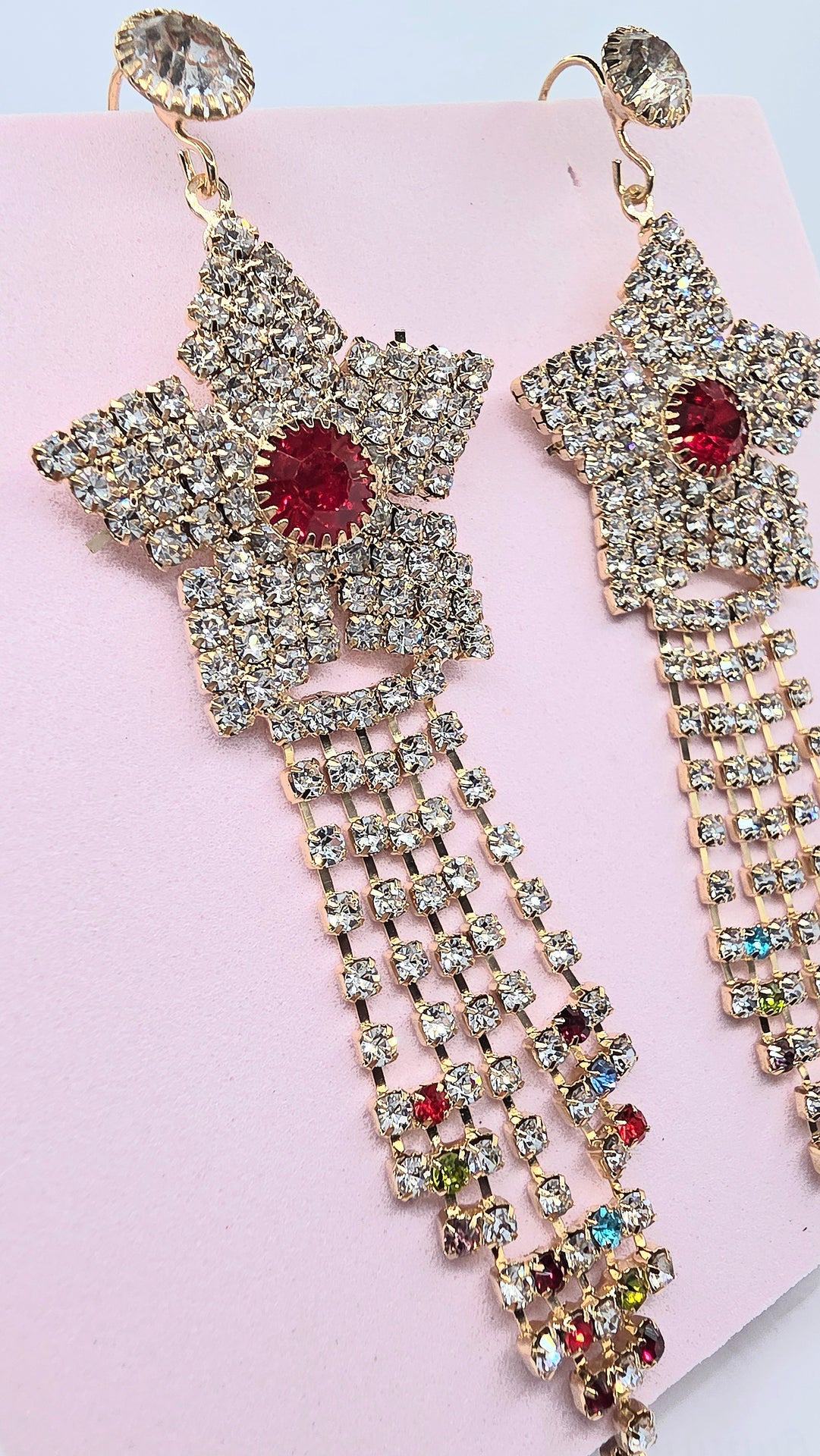 Oriental Drop & Dangle Crystal Earrings