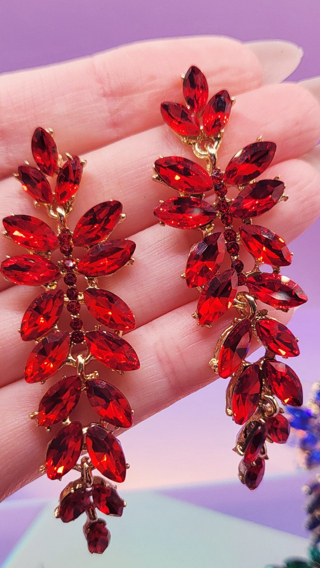 Dubai Crystal Drop & Dangle Earrings