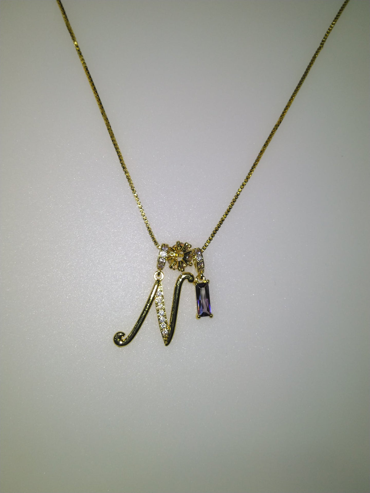 Personalised Stone Initial Necklace