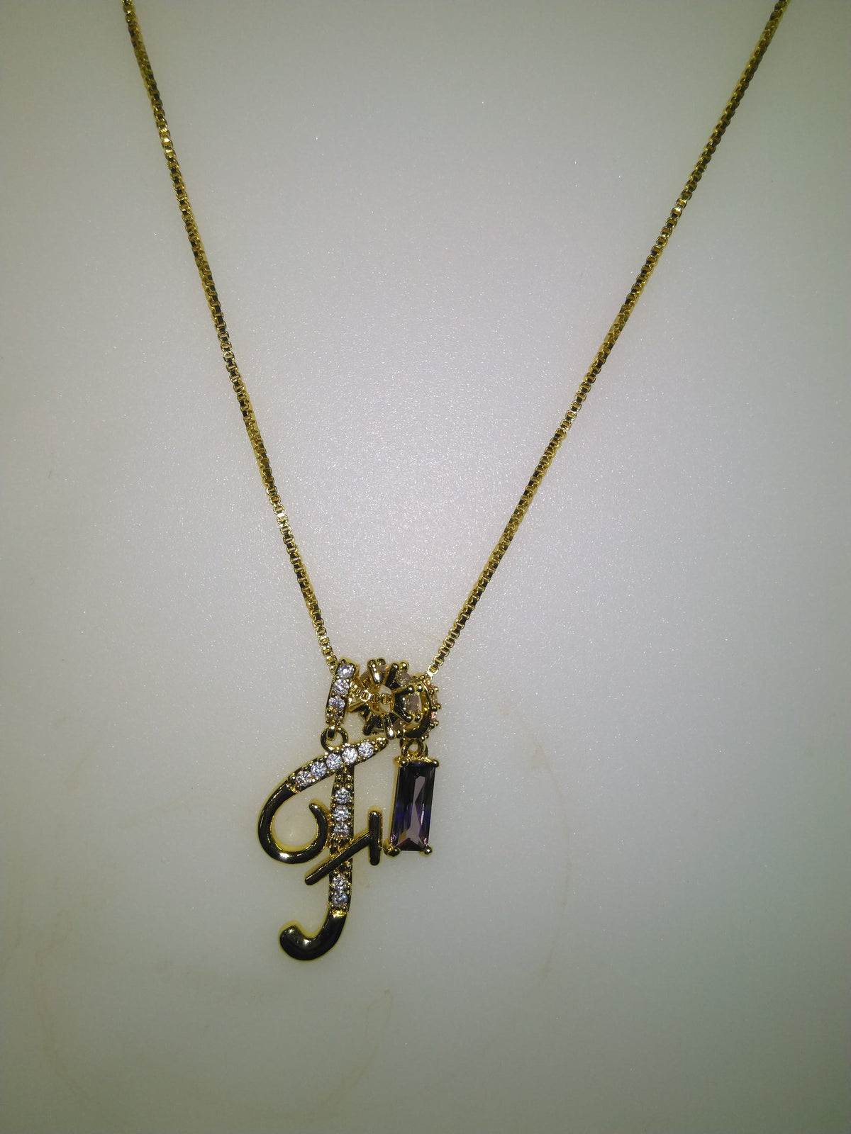 Personalised Stone Initial Necklace