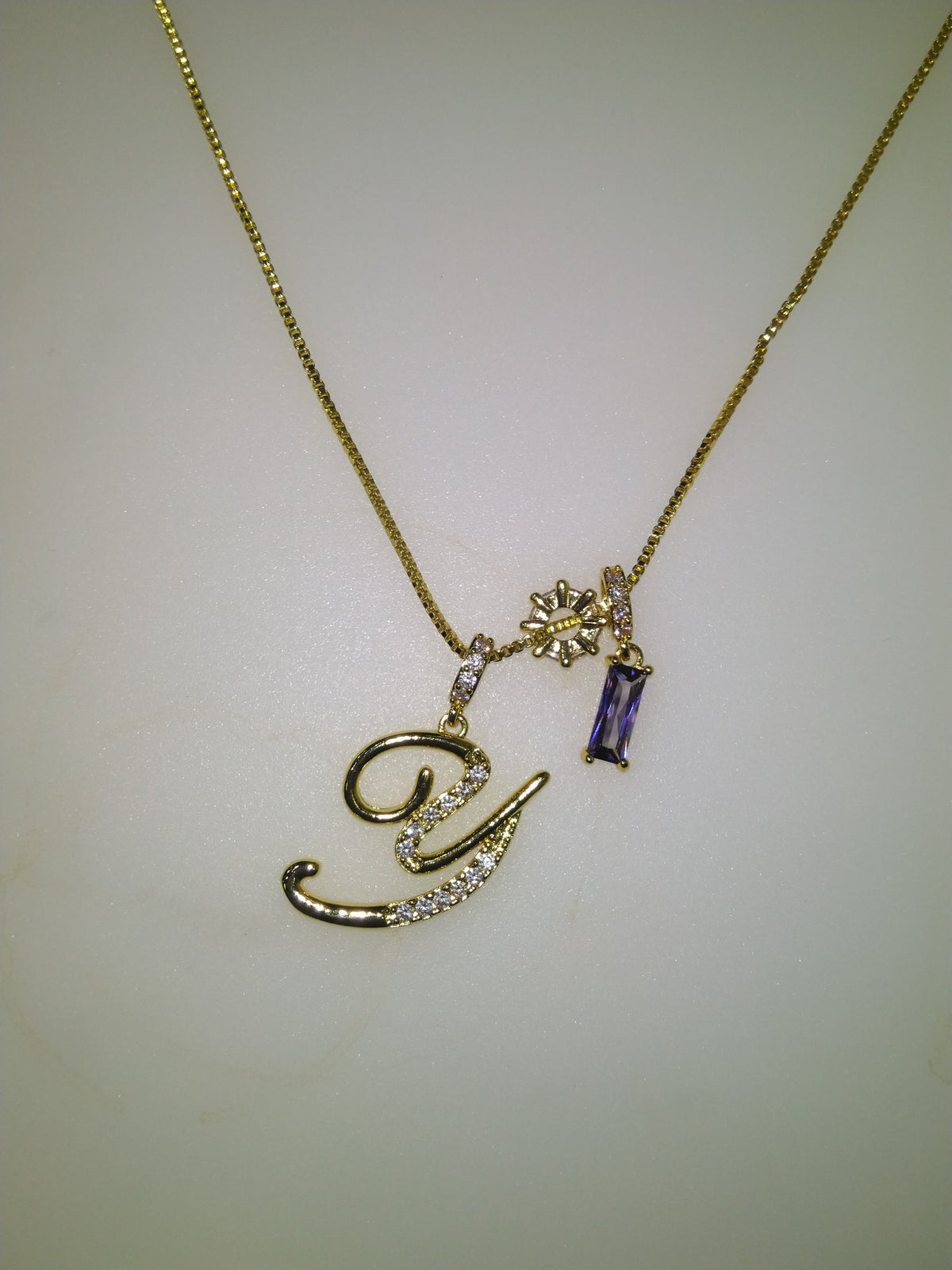 Personalised Stone Initial Necklace