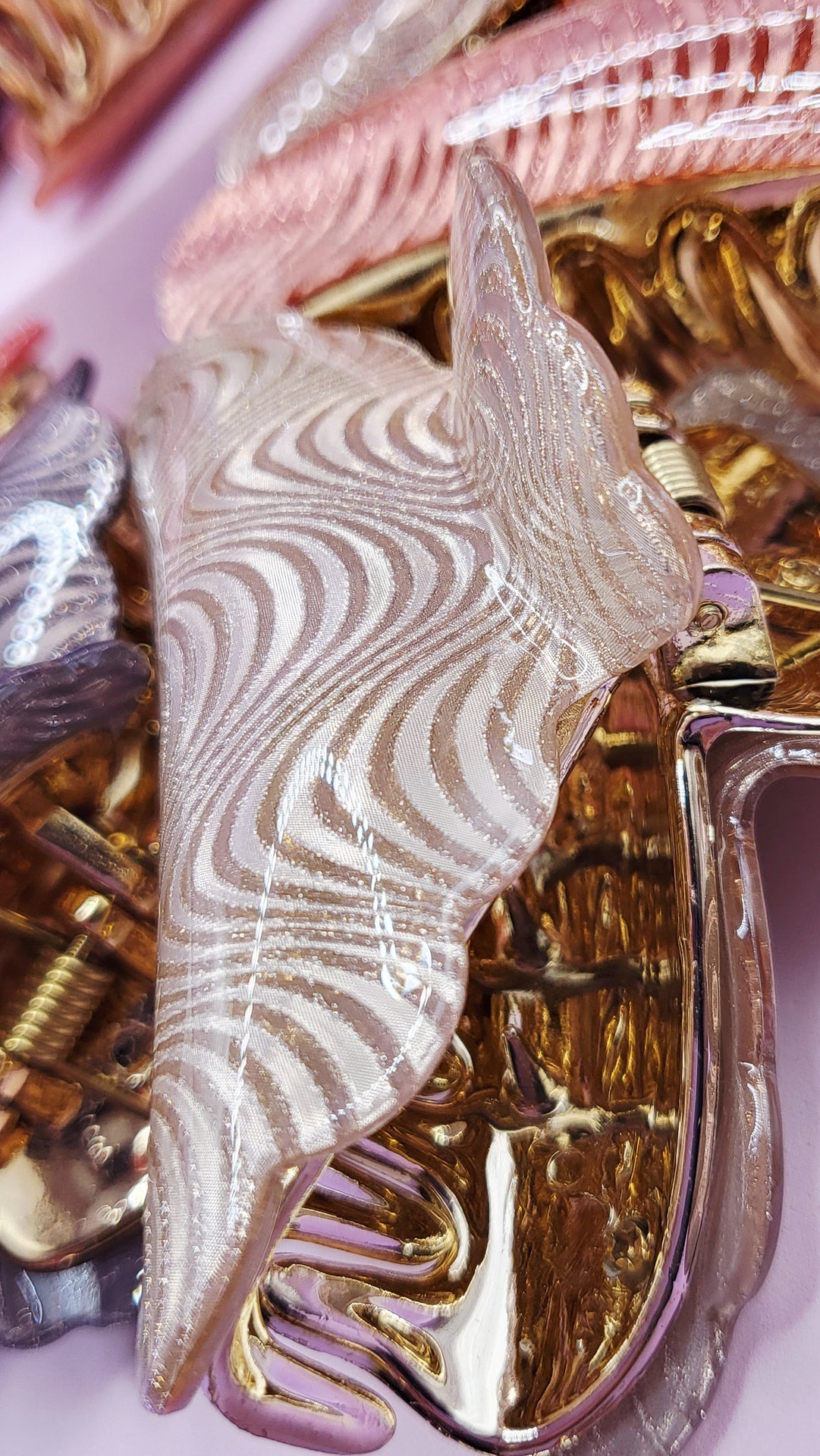 Shiny Sparkly Hair Clamps Pack of 12