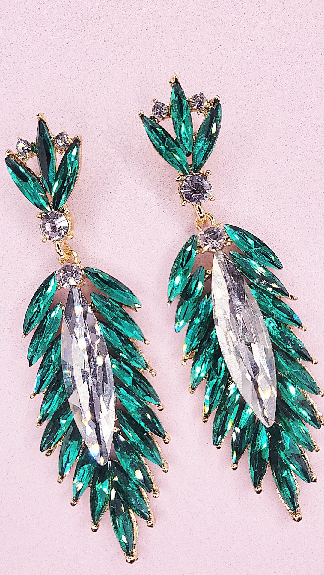 Idolize Crystal Drop and Dangle Earrings