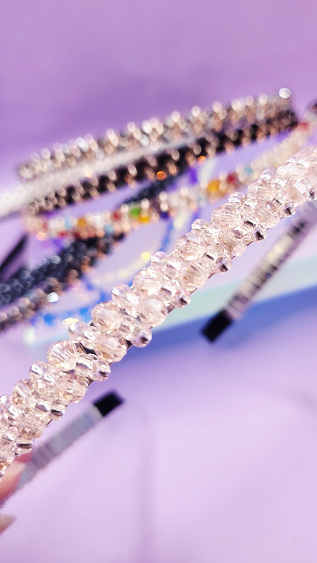 Faceted Crystal Beaded Hair band