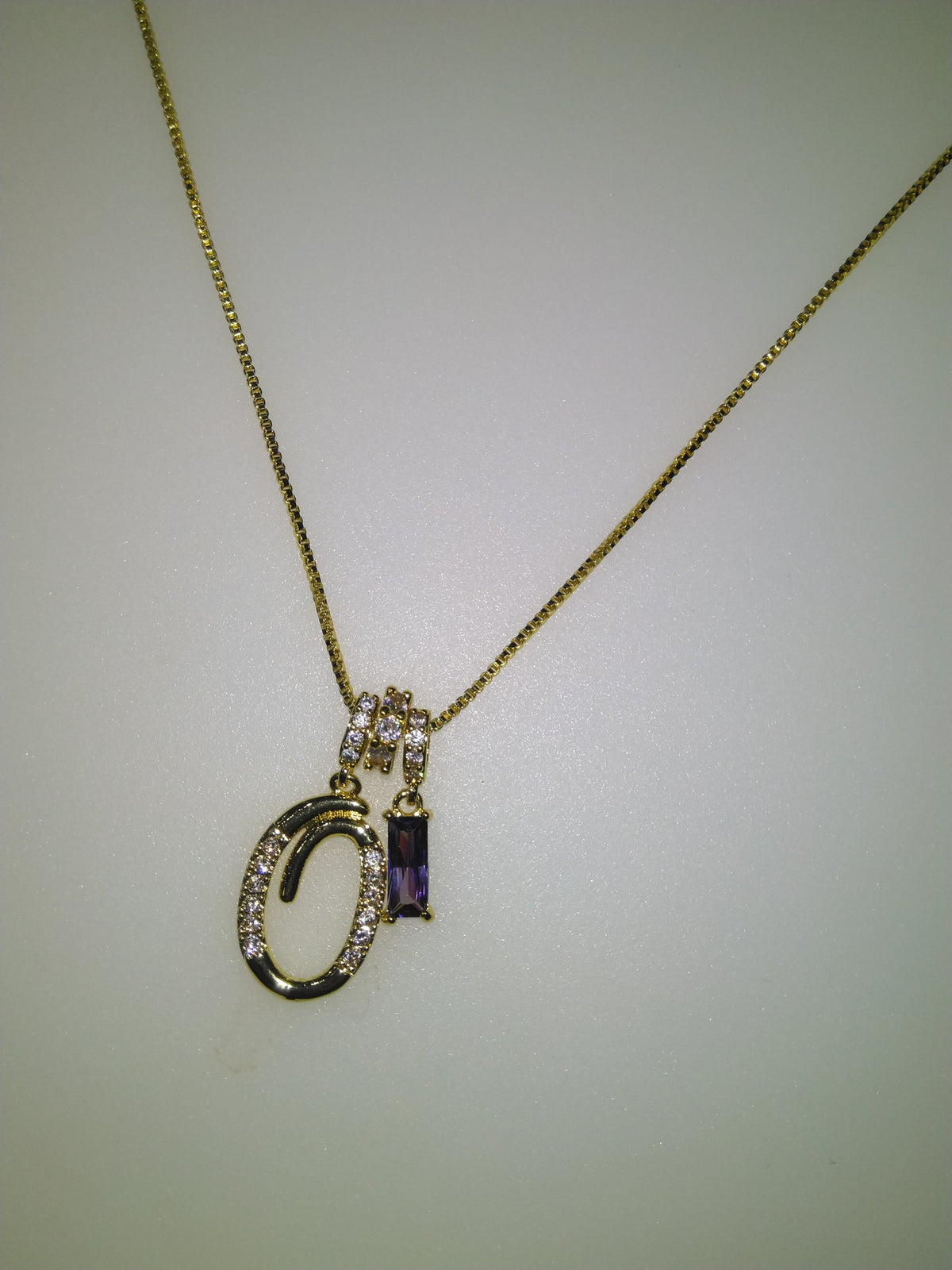 Personalised Stone Initial Necklace