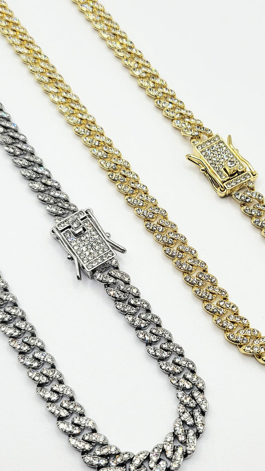 Iced Out Chain Necklace Stainless Steel