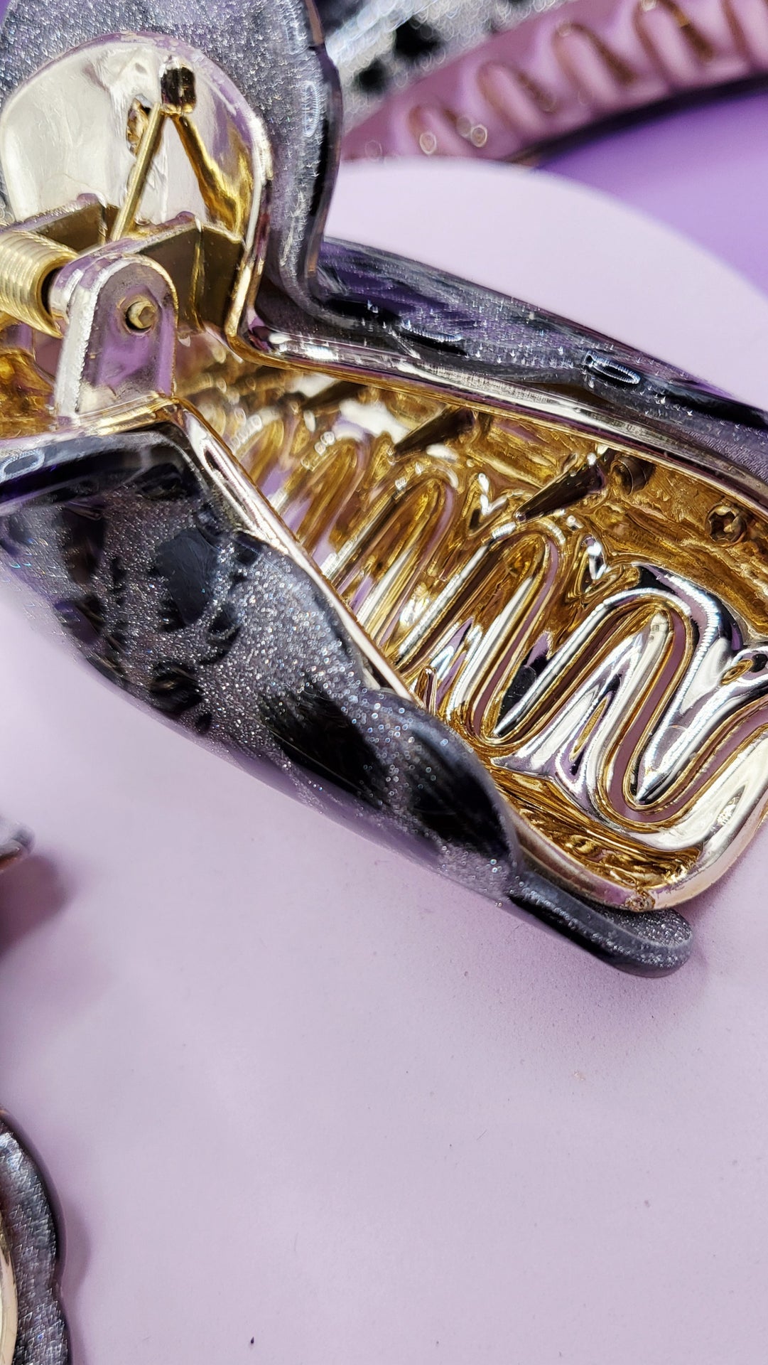 Shiny Sparkly Hair Clamps Pack of 12