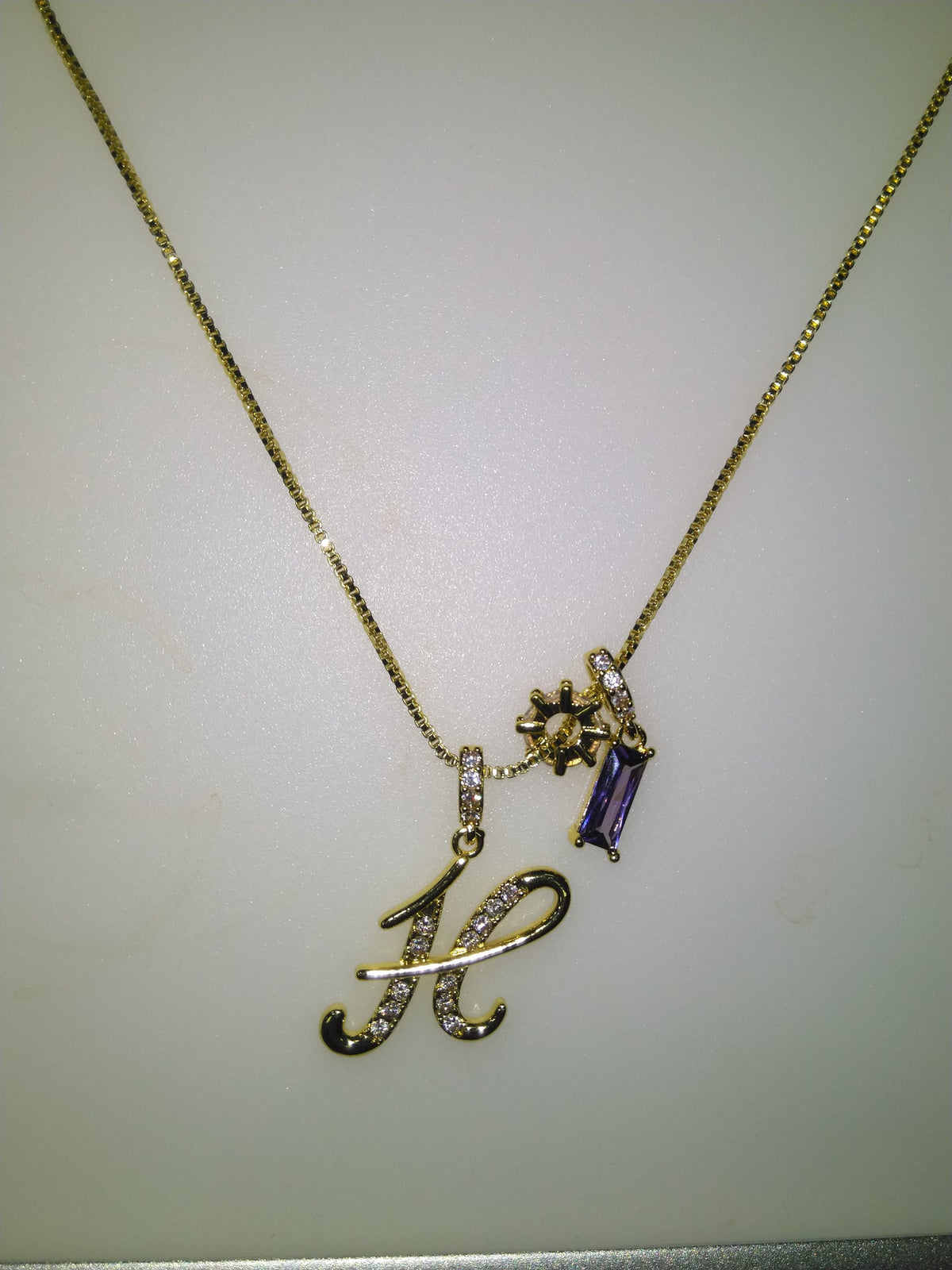 Personalised Stone Initial Necklace